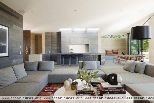 contemporary living room by Robson Rak Architects Pty Ltd