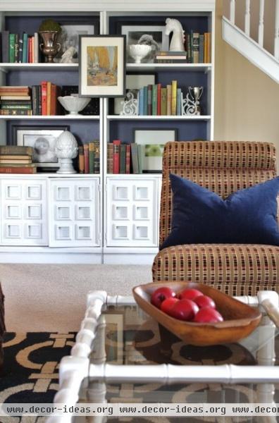 eclectic living room by Emily A. Clark