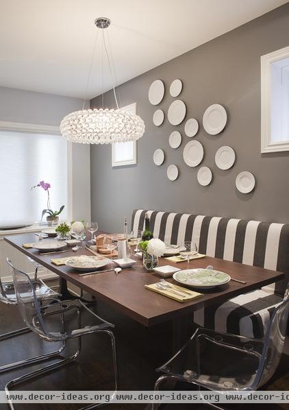 contemporary dining room by Leslie Goodwin Photography