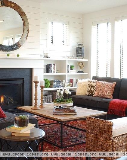 eclectic living room by Judith Balis