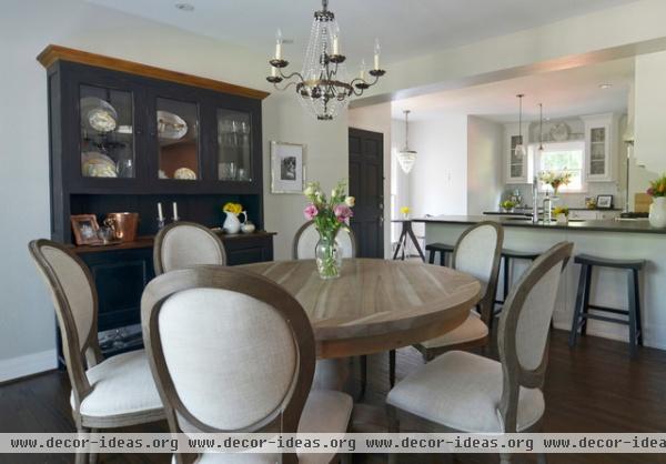 traditional dining room by Sarah Greenman