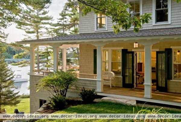 rustic porch by Whitten Architects