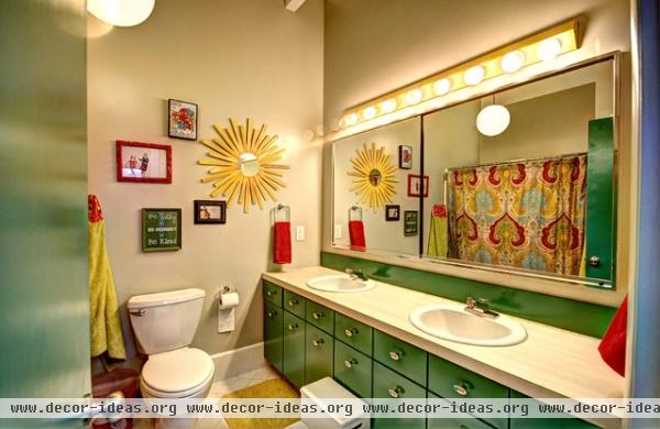 midcentury bathroom by Mindi Freng Designs