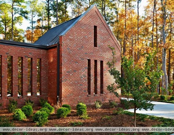 contemporary exterior by Triangle Brick Company