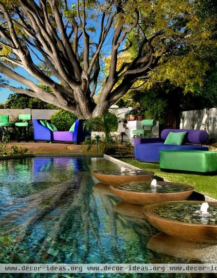 eclectic pool by Bianchi Design