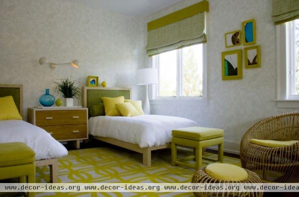 midcentury bedroom by Amy Lau Design