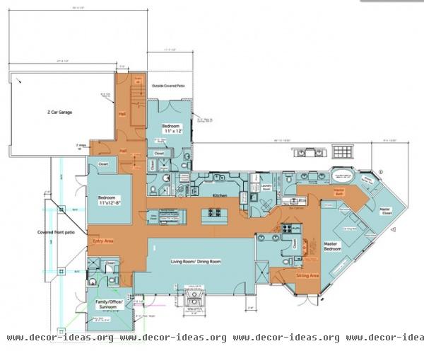 mediterranean floor plan by Dylan Chappell Architects