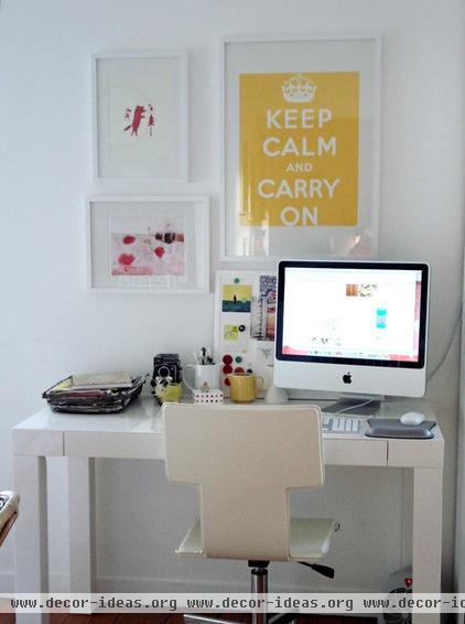 eclectic home office by SFGIRLBYBAY