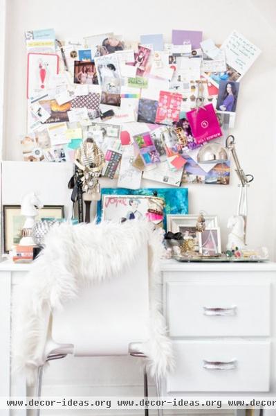 eclectic home office by Laura Collins Design