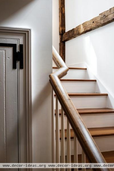 farmhouse staircase by Crisp Architects