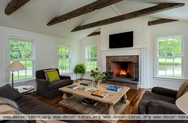 farmhouse living room by Crisp Architects