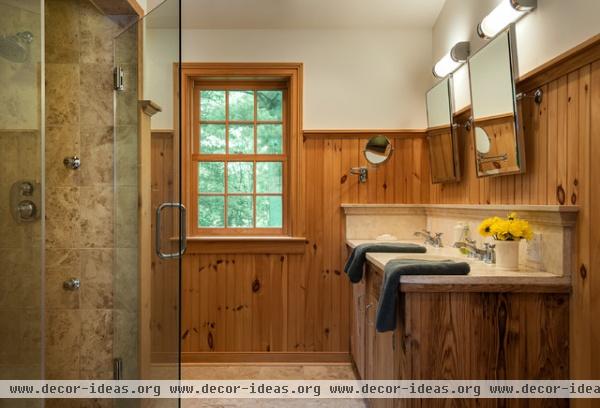 farmhouse bathroom by Crisp Architects