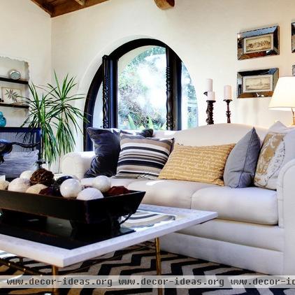 mediterranean living room by Stephanie Wiley Photography