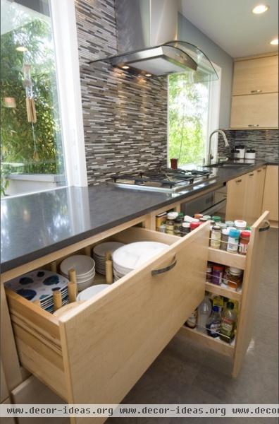 contemporary kitchen by Pacific Northwest Cabinetry