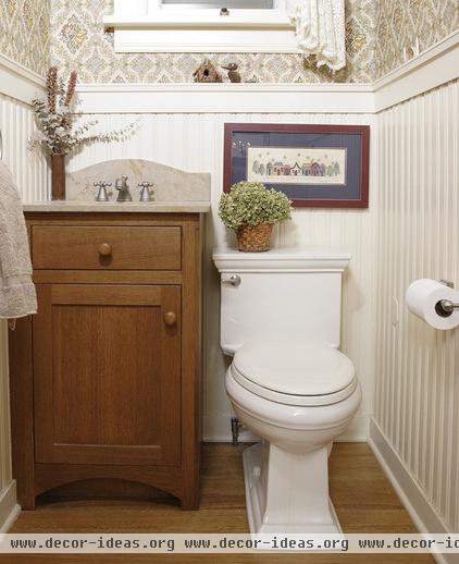 traditional powder room by Normandy Remodeling