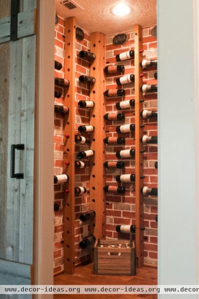 transitional wine cellar by Angela Flournoy