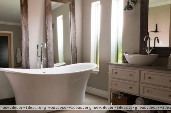 transitional bathroom by Angela Flournoy