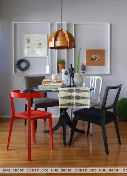 eclectic dining room by MJ Lanphier