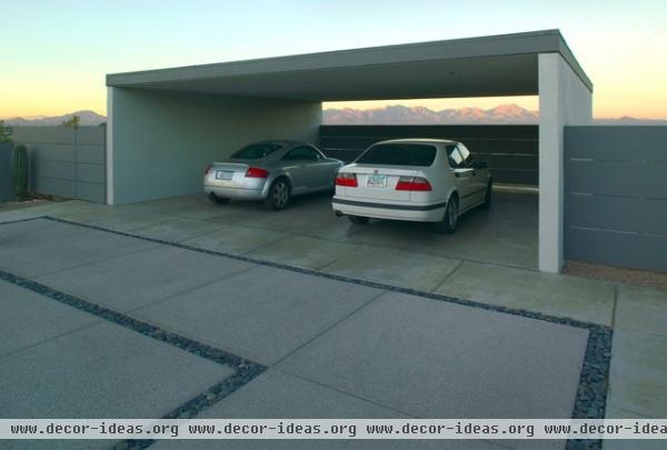 modern garage and shed by Ibarra Rosano Design Architects