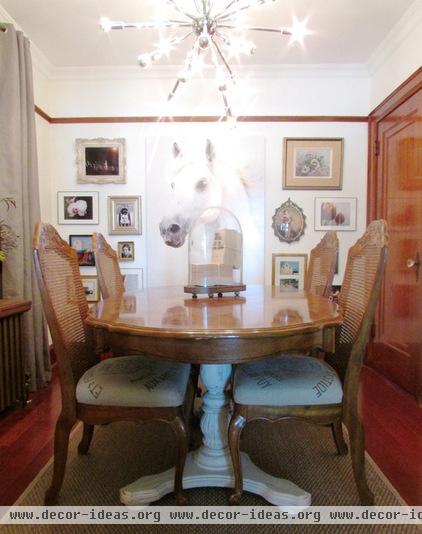 beach style dining room by Jenn Hannotte / Hannotte Interiors