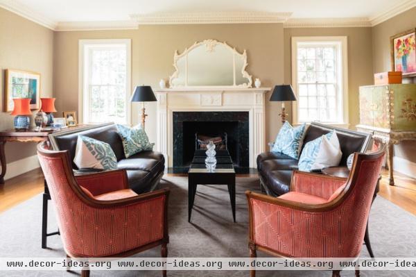 traditional living room by Todd Richesin Interiors