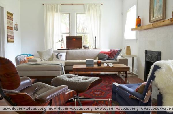 eclectic living room by Sarah Greenman