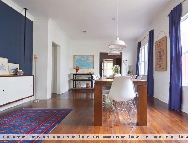 eclectic dining room by Sarah Greenman