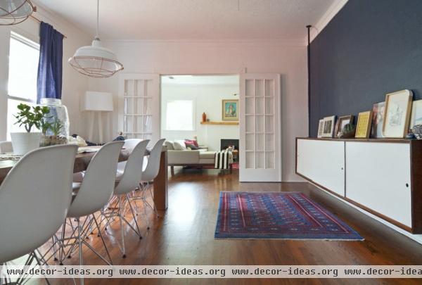 eclectic dining room by Sarah Greenman