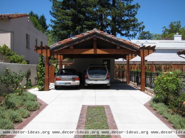 mediterranean garage and shed by FGY Architects