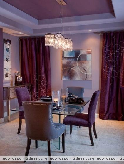 dining room purple paint ideas