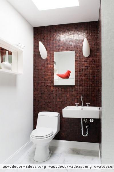 modern powder room by Supon Phornirunlit / Naked Decor