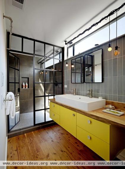 modern bathroom by Robert Nebolon Architects