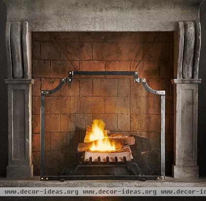 traditional fireplace accessories by Restoration Hardware