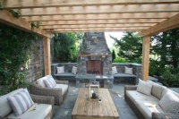 3-Season Rooms: Fire Warms a Pergola-Covered Pennsylvania Patio