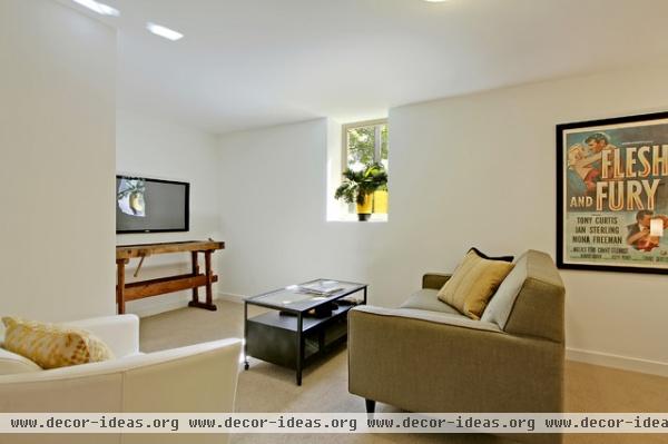 contemporary family room by Green Canopy Homes