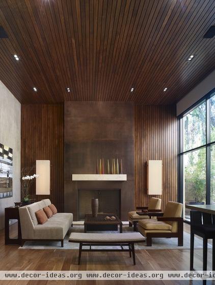 modern living room by Studio William Hefner