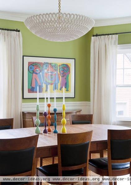 eclectic dining room by LDa Architecture & Interiors