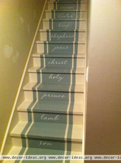 traditional staircase by Bella Tucker Decorative Finishes