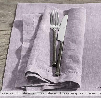 traditional table linens by Restoration Hardware