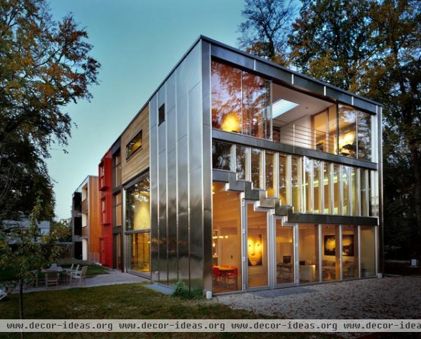 contemporary exterior Barcode House, MVRDV