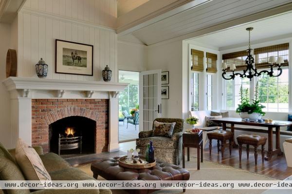 traditional family room by Crisp Architects