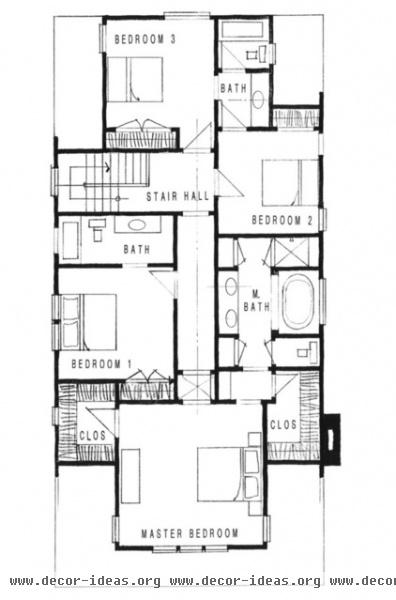 craftsman floor plan Santa Monica Beach House