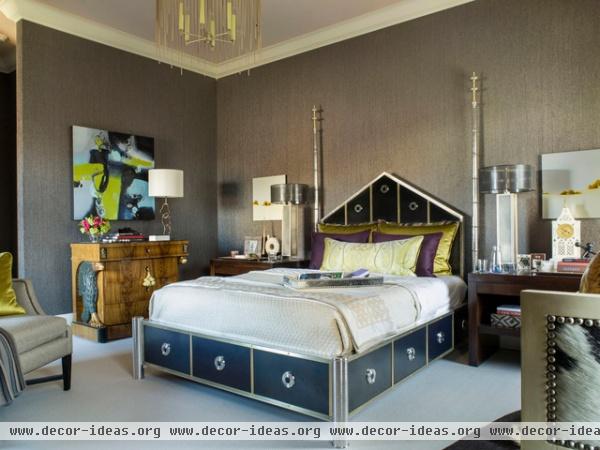 eclectic bedroom by Brian Dittmar Design, Inc.