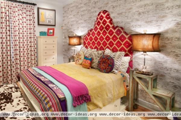 eclectic bedroom by A.Clore Interiors