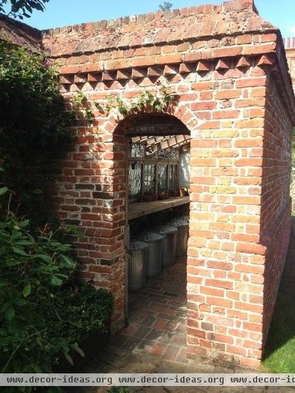 Restoration House, Rochester, England. Brick built greenhouse