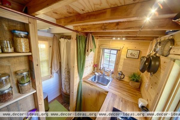 rustic kitchen by The Tiny Tack House