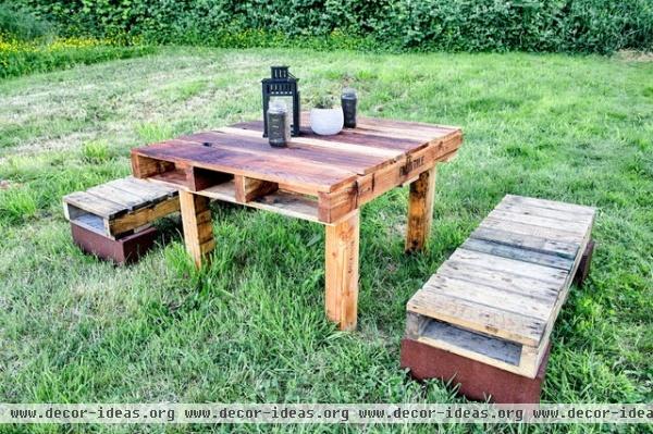 rustic patio by The Tiny Tack House