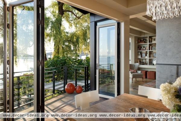 contemporary dining room by Castanes Architects PS