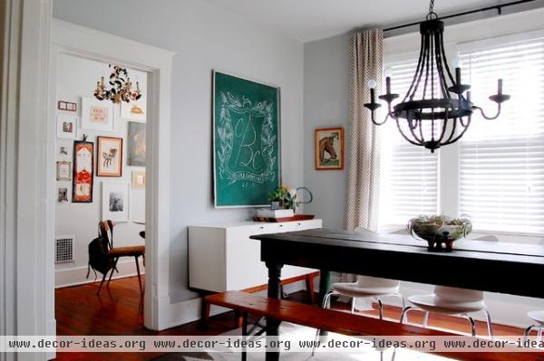 eclectic dining room by Corynne Pless