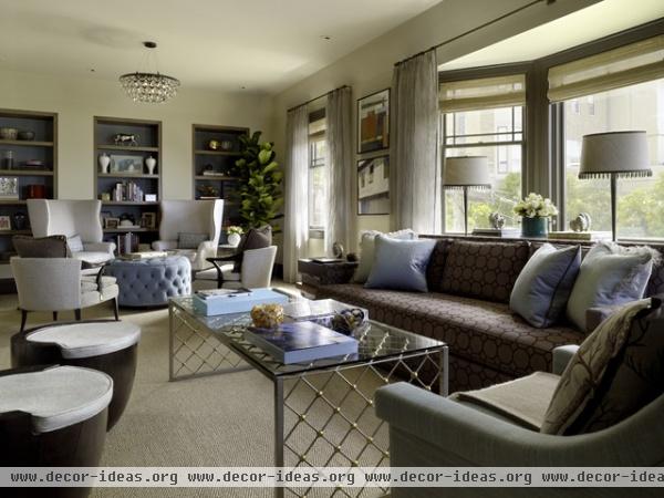 contemporary living room by Jeffers Design Group